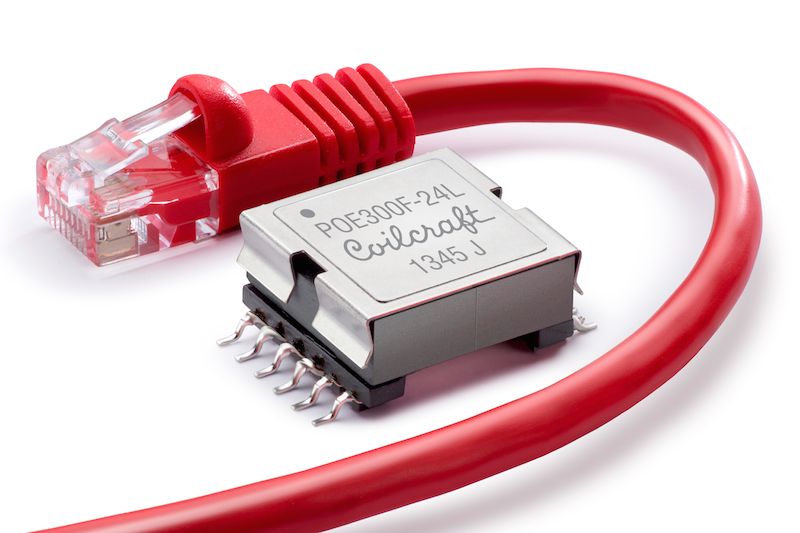 Coilcraft flyback transformer suits 30W POE+ applications